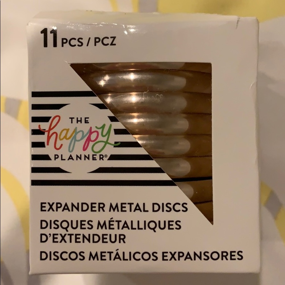 Happy Planner Metal Expander discs Gold